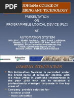 Presentation ON Programmble Logical Device (PLC) AT Automation System