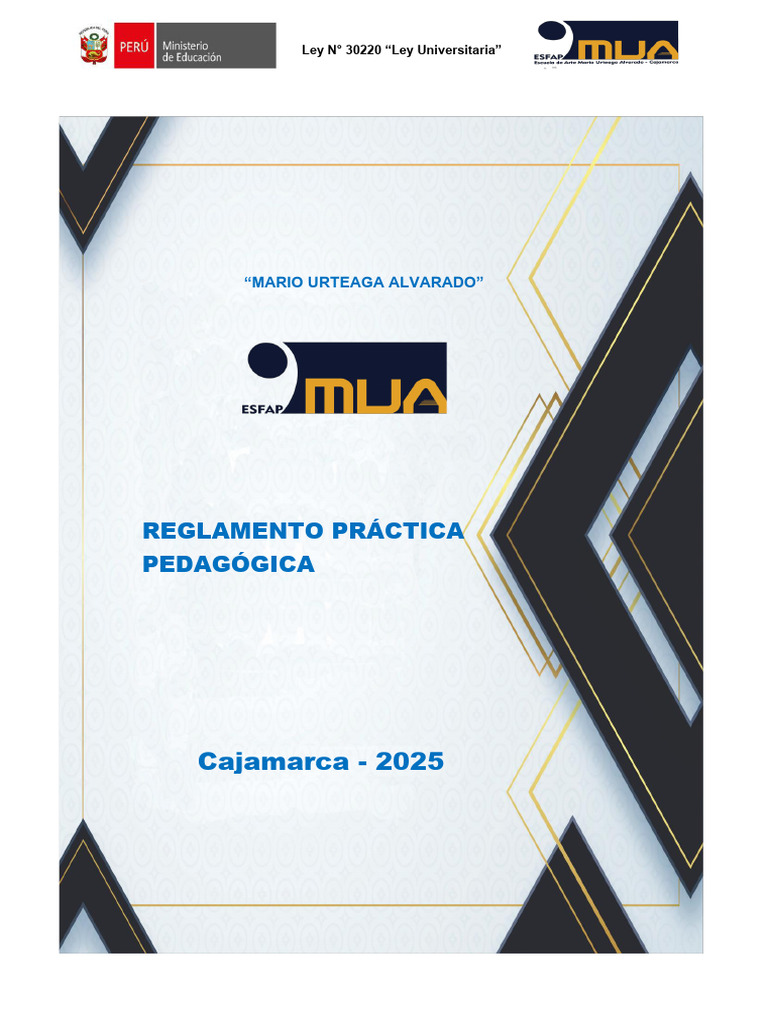 Reglamento Practica Pedagogica 2025 | PDF | Pedagogía | Plan de estudios