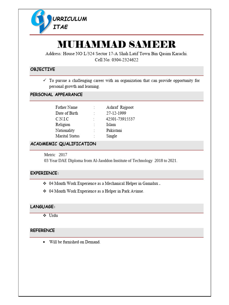 Muhammad Sameer (1) | PDF