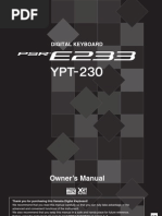 Download Yamaha PSR E233 by fmf1966 SN103979286 doc pdf