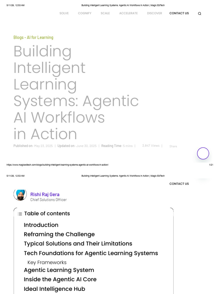 Building Intelligent Learning Systems_ Agentic AI Workflows in Action ...