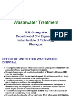 Wastewater Treatment: Department of Civil Engineering Indian Institute of Technology Kharagpur