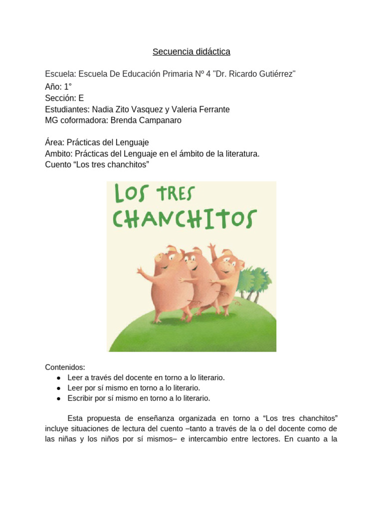 Los Tres Chanchitos | PDF