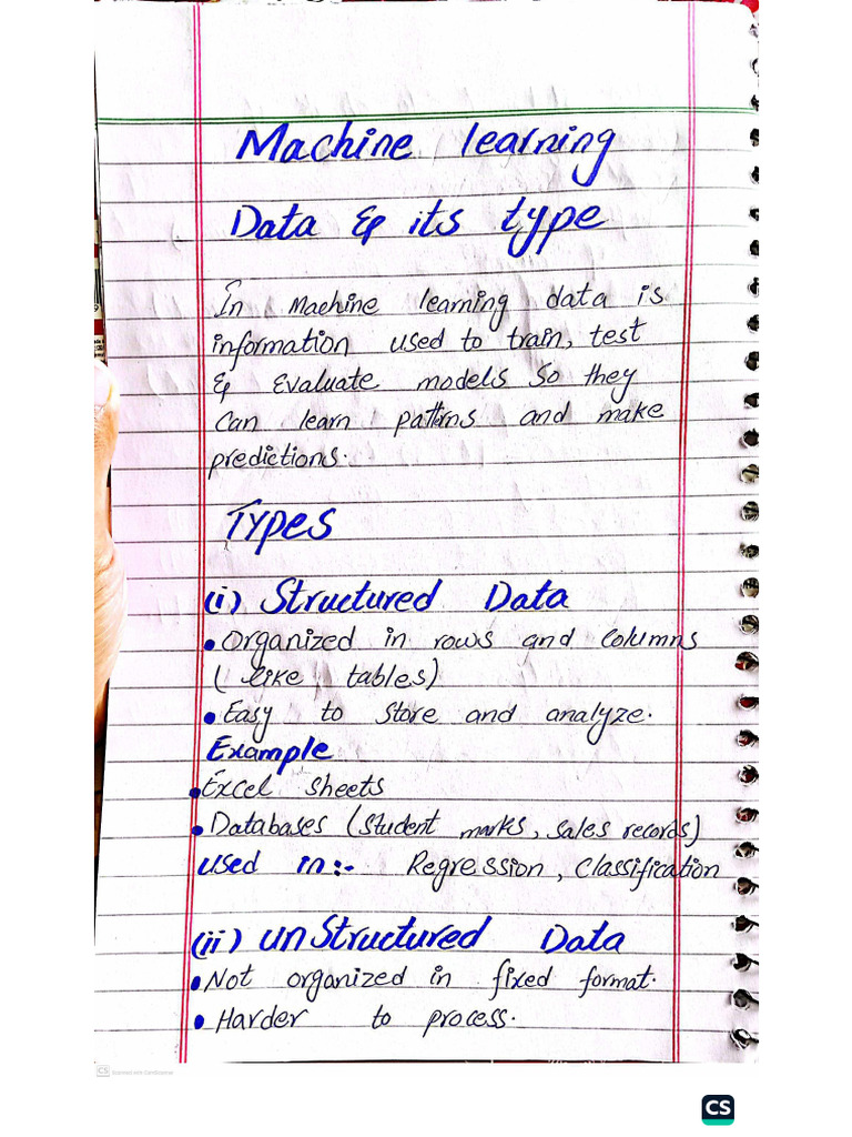 Machine Learning Notes | PDF