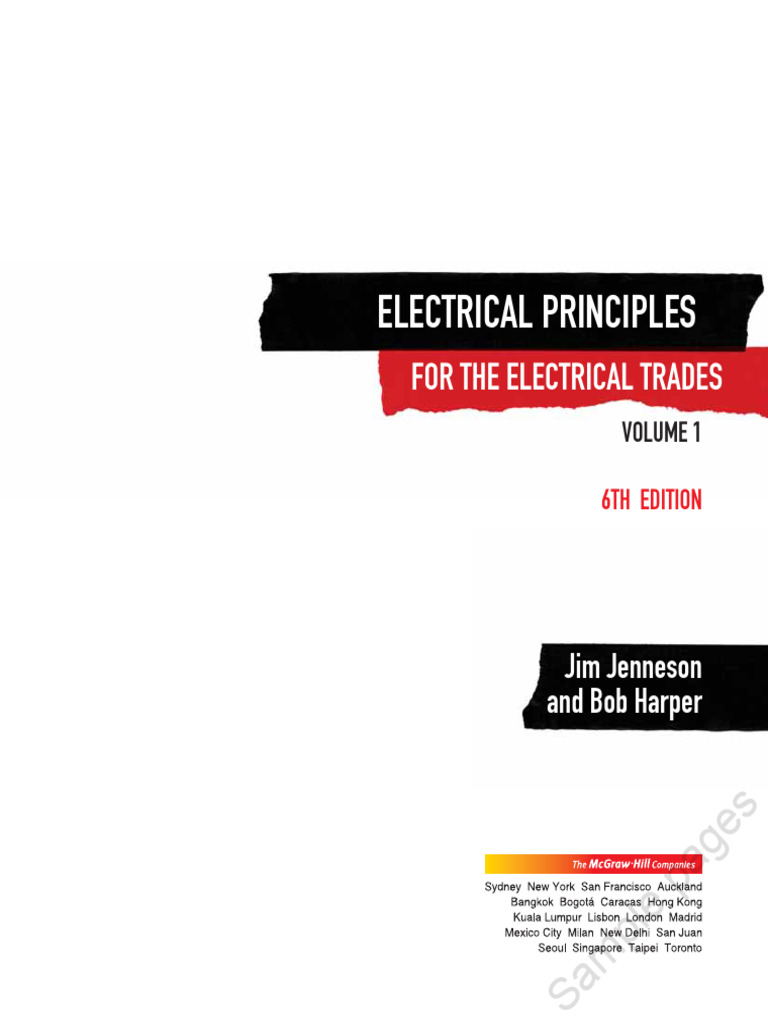 Electrical Principles for the Electrical Trades Volume 1 Sample Chapter ...