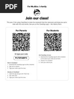 ClassDojo Student Login Guide | PDF | Login | Qr Code