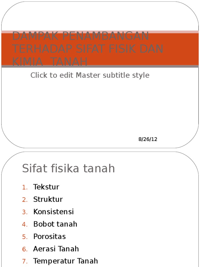 Kuliah 3 Dampak Thp Sifat Fisik Dan Kimia Tanah