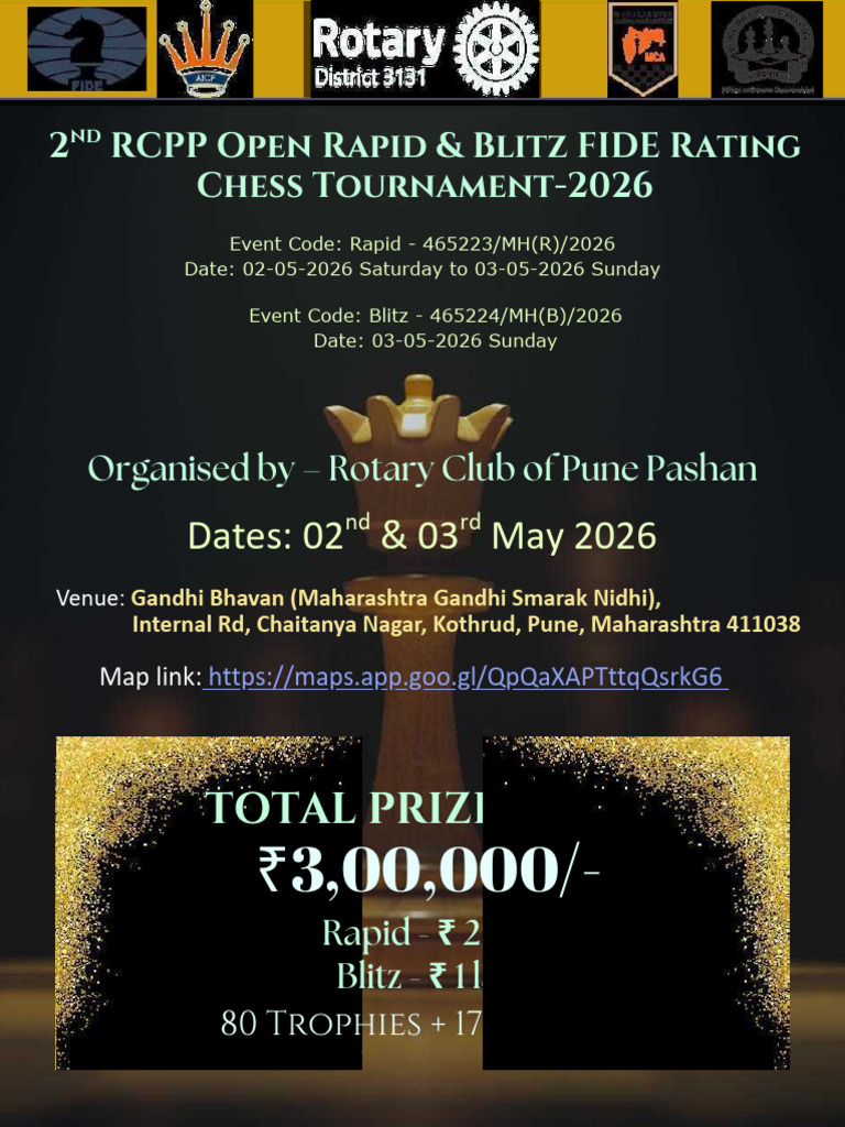 2nd RCPP Rapid & Blitz Rating 2026 (Revised) 2 | PDF