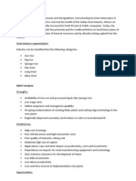 Indian Steel Industry SWOT Analysis and PESTLE Analysis