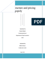 Market Structure and Pricing Under Oligopoly