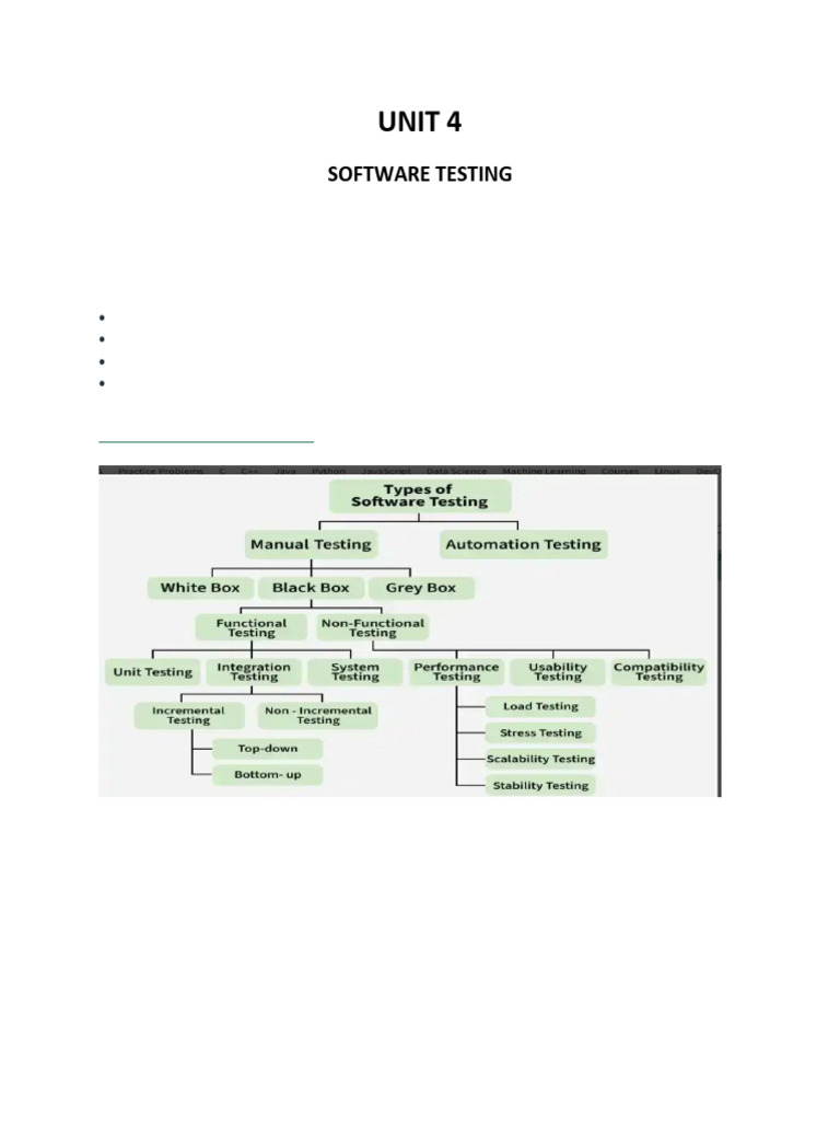 Unit 4 Software Engineering | PDF | Software Testing | Software Release ...