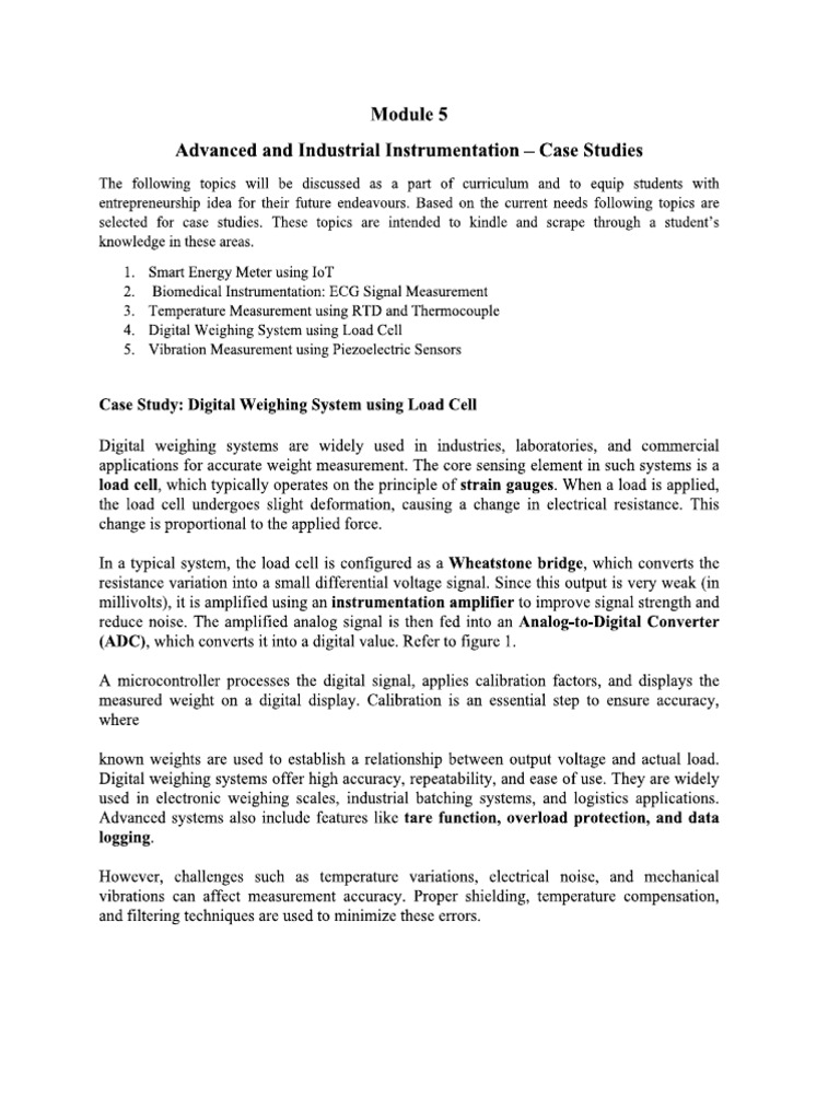 Instrumentation For College Notes | PDF