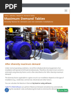 Maximum Demand Calculation Guide | PDF | Water Heating | Electrical ...