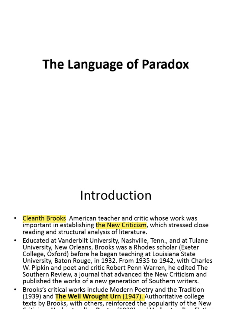 Paradox | PDF