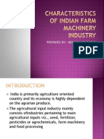 Characteristics of Indian Farm Machinery Industry (2)