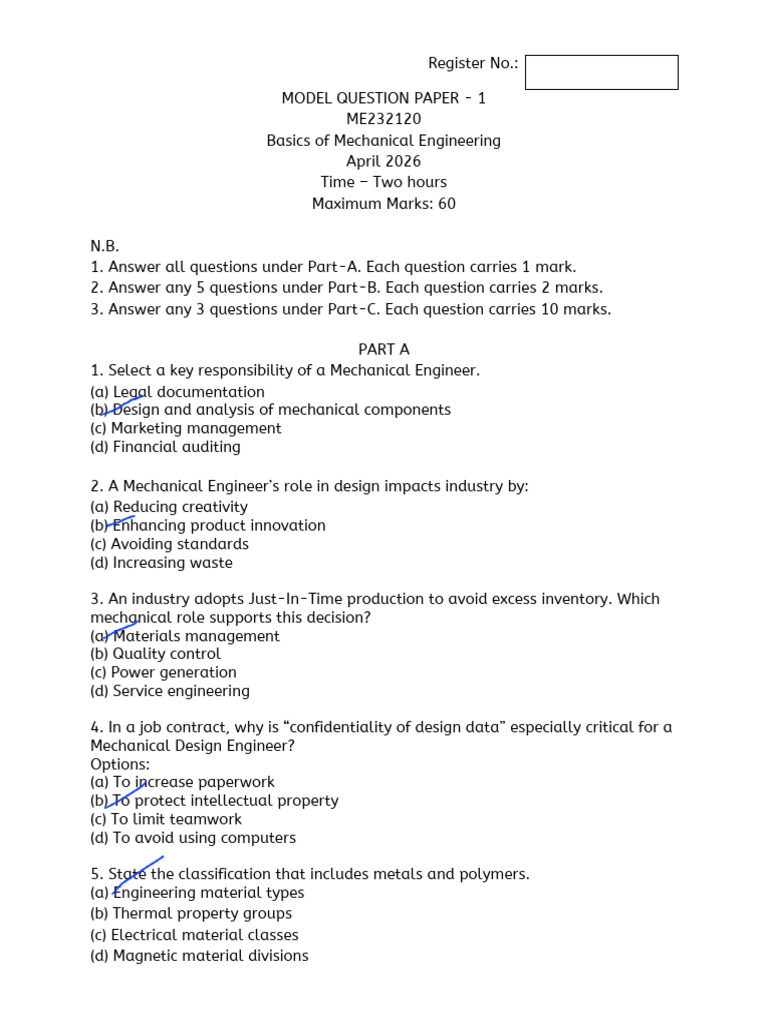 One Mark | PDF | Engines | Gear