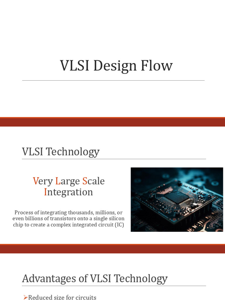 VLSI Design Flow | PDF | Integrated Circuit | Very Large Scale Integration