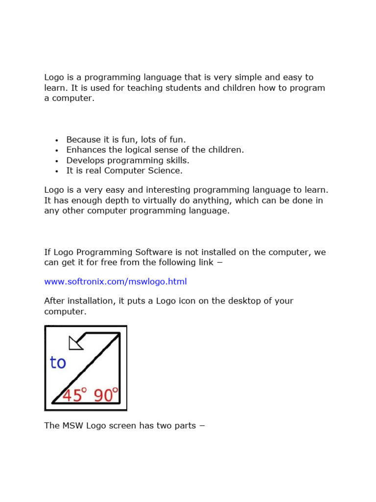 Logo 2 Notes | PDF | Variable (Mathematics) | Subtraction