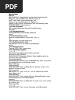 Sample Weather Report Script | PDF | Monsoon | Rain