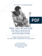 The Sap Business Intelligence Accelerator: Information Frameworks