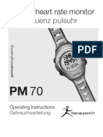 Beurer PM70 Manual
