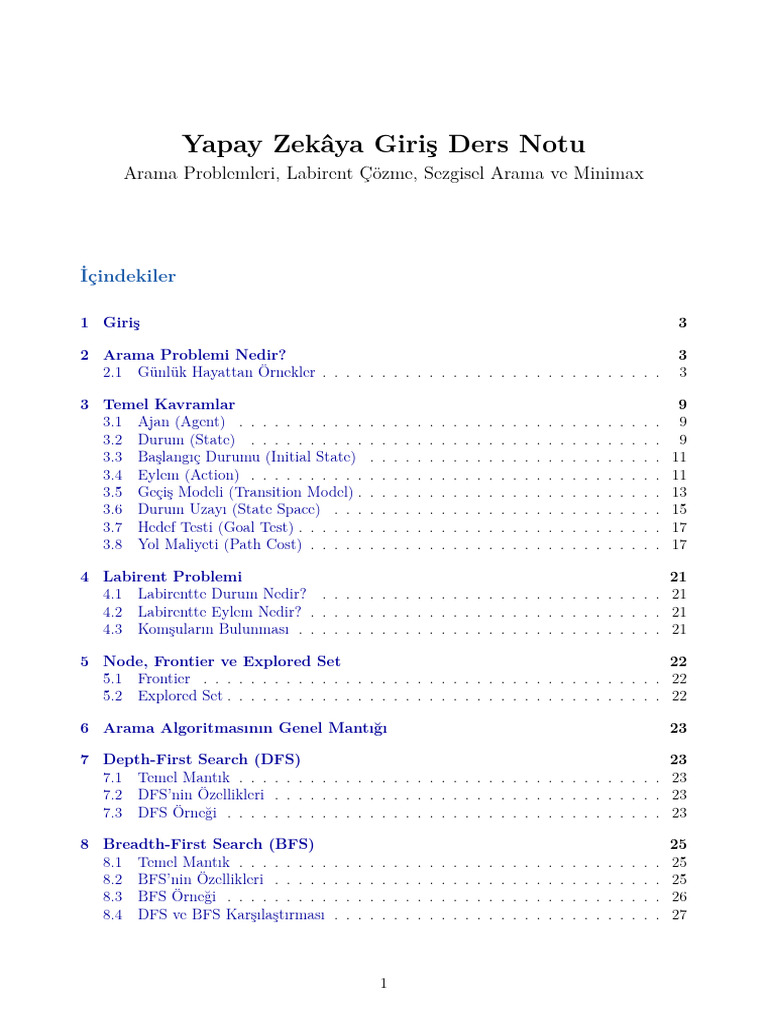 1 - Ders Notu Ai Search | PDF