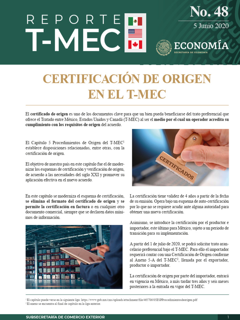 Reporte-TMEC n48-Esp 20200605 b | PDF