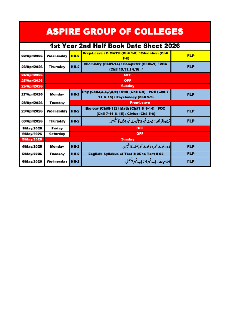 1st Year 2nd Half Book | PDF