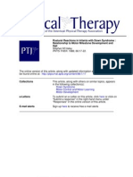 Postural Reactions in Infants With Down Syndrome