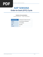 SAP S/4HANA O2C Process Guide | PDF | Payments | Invoice