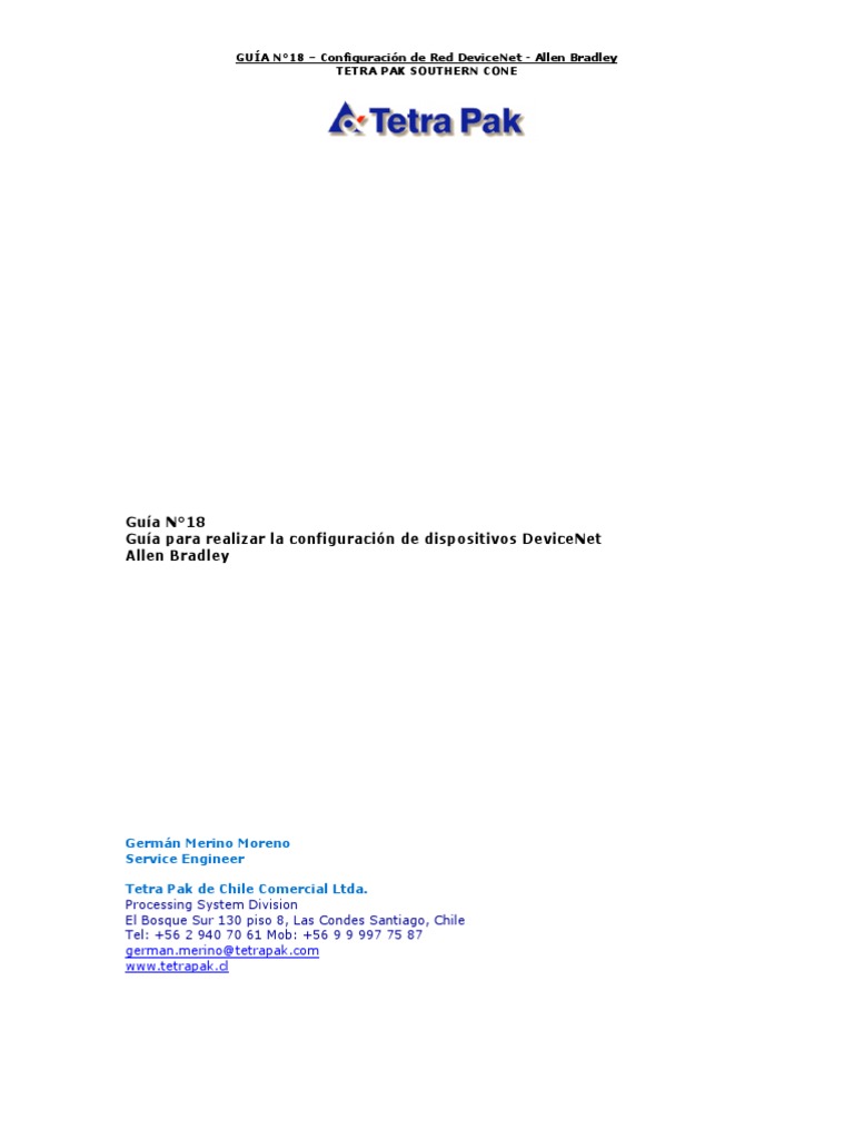 Configuración de Red DeviceNet Allen-Bradley | PDF | Red de ...
