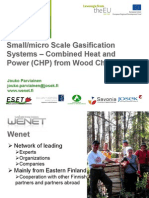 Small/micro Scale Gasification Systems - Combined Heat and Power (CHP) From Wood Chips