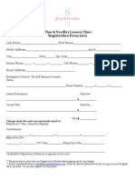 Pins & Needles Lesson/Class Registration Form