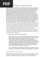 o problema como ponto de partida para a investigação científica e criminológica