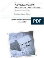 Metaevaluación La Otra Cara de La Evaluación Junio 2012