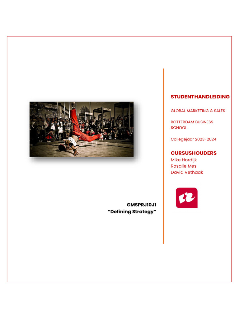 Studenthandleiding - GMSPRJ10J1!23!24 [Nike] | PDF