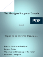 The Aboriginal People of Canada: Class 1