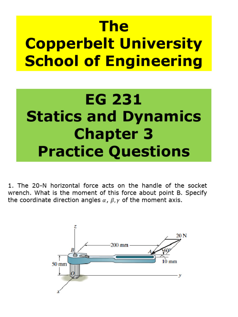 Chapter 3 Practice Questions -2 | PDF | Force | Crane (Machine)
