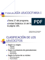 Fisiología Leucocitaria I: Tema 27 Del Programa. Unidad Didáctica 16 Del Libro, en La Página 185