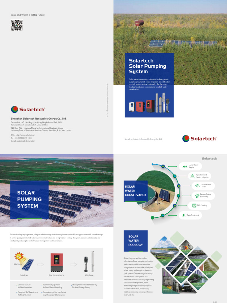 Solartech Solar Pumping System Brochure@2025 | PDF | Solar Power ...