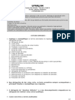 Atividade 3 - Classificacao Das Obrigacoes Quanto A Prestacao OB DAR - Estudo Dirigido