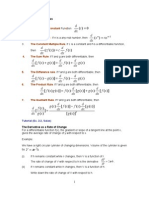 Note Differentiation Formulas