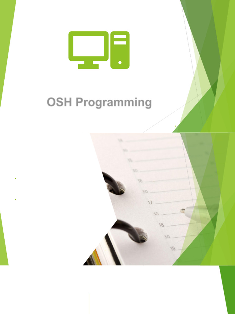 OSH Programming | PDF | Occupational Safety And Health | Safety