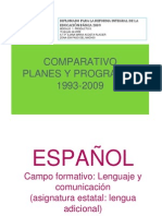 Cuadrocomparativo Plan 93 y 2009