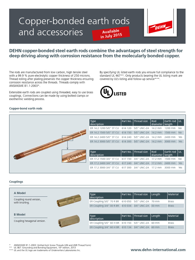 Earth Rods | PDF | Screw | Building Materials