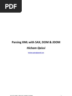 Parsing XML With SAX, DOM & JDOM: Hicham Qaissi