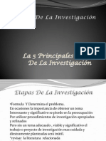 Etapas de La Investigacion