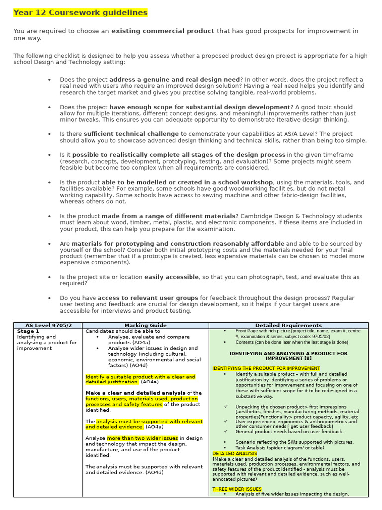 As Level 9705 2 Design Process | PDF | Prototype | Design Thinking