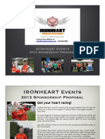 Ironheart Events 2012 Sponsorship Proposal: Contact Dave Watkins at - 425-829-0783