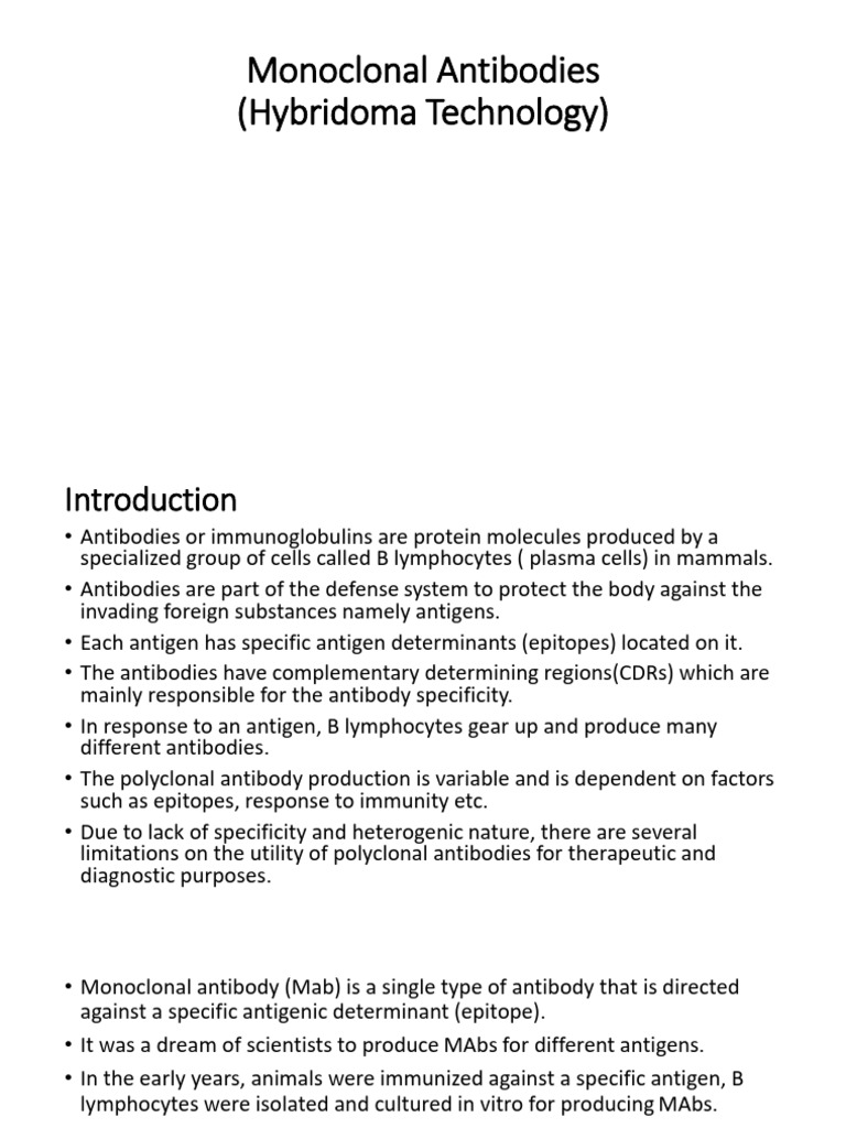 Monoclonal-antibodies | PDF | Monoclonal Antibody | Antibody